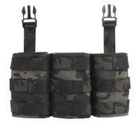 PBTMCD Pack De Fonctions Tactiques 5.56, Plaque-étiquette Triple Mag, Plate-Forme Poitrine Molle Compatible avec Les Clips D'insertion en Nylon Et Évents Drainage(BCP)