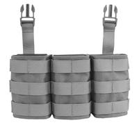 PBTMCD Pack De Fonctions Tactiques 5.56, Plaque-étiquette Triple Mag, Plate-Forme Poitrine Molle Compatible avec Les Clips D'insertion en Nylon Et Évents Drainage(WG)