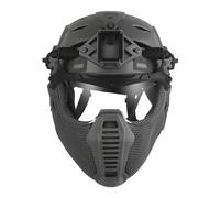 PBTMCD Paintball CS Games Casques Tactiques Modulaires Ensemble Complet, Casque + Lunettes + Masques, avec Rails Picatinny(G)