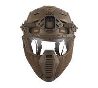 PBTMCD Paintball CS Games Casques Tactiques Modulaires Ensemble Complet, Casque + Lunettes + Masques, avec Rails Picatinny(T)