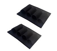 PBTMCD Paquet De 2 Supports D'équipement Élastiques Tactiques - Pochette Multi-Usage Camouflage (4 Emplacements, 3,9" X,95", Dos Auto-agrippant)(Black)