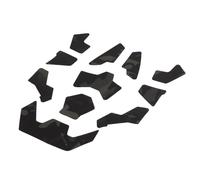 PBTMCD Patchs À Crochets Camouflage 11 Pièces for Casque Fast SF - Kit De Gestion des Câbles Et Profil Bas(Black Camouflage)