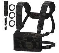 PBTMCD Plate-Forme De Poitrine Tactique avec Triple Insert Magnétique 5,56 - Pack Autonome Compatible Molle(BMC)