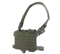 PBTMCD Plate-Forme De Poitrine Tactique Modulaire À Façade Divisée - Plaque Molle Autonome avec Rangement for Magazines Multi-largeurs(RG)