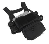 PBTMCD Plate-Forme De Poitrine Tactique Modulaire avec Triple Pochettes Magnétiques 5,56 Et Doubles 9 Mm - Conception À Dégagement Rapide(Blk)