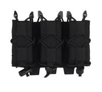 PBTMCD Pochette for Chargeur Triple 9 Mm - Porte-Chargeur Tactique Molle Ouvert sur Le Dessus for Chargeurs(BK)