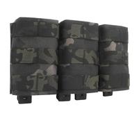 PBTMCD Pochette Tactique Triple 5.56 Fast Mag - Porte-revues Molle À Dessus Ouvert for Un Rechargement Rapide(BCP)