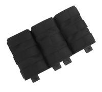 PBTMCD Pochette Tactique Triple 5.56 Fast Mag - Porte-revues Molle À Dessus Ouvert for Un Rechargement Rapide(BLK)