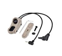 PBTMCD Pressostat D'activation À Distance Bouton Double Fil Modulaire Tactique, for Rail De 20mm Et Système M/K((2.5+Crane Plug Sand))