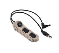 PBTMCD Pressostat D'activation À Distance Modulaire Trois Boutons Double Fil, Convient Au Rail De 20 Mm Et Montage Système M/K(SF+CL Plug Tan)