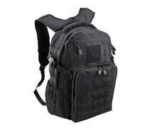 PBTMCD Sac À Dos d'assaut Tactique 25-30 L - De Randonnée avec Système Molle, Respirant Et Organisation Plusieurs Compartiments(Black)