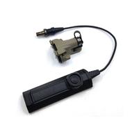 PBTMCD SR07 Double Interrupteur À Distance avec Kits De Capuchon Arrière for Lampe M300 M600 X400 - Câble 7" Support Picatinny(Tan XT SR07)