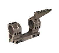 PBTMCD Support De Lunette QD en Porte-à-Faux 30/34 Mm avec Rail Picatinny Supérieur - Double Anneau, Niveau À Bulle Et Cale 10°(1.93" 34mm Tan)