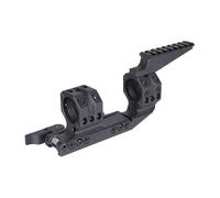 PBTMCD Support De Lunette QD en Porte-à-Faux 30/34 Mm avec Rail Picatinny Supérieur - Double Anneau, Niveau À Bulle Et Cale 10°(QD Offset 1.54" 34mm Black)