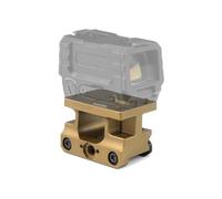 PBTMCD Support Élévateur De Style Fast 2,26 Pouces - Compatible avec Les Loupes AEMS, G33/G43/G45 Et Montage sur Rail Pic Standard 20 Mm(Tan)