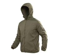 PBTMCD Veste Coupe-Vent Légère De Camouflage for Les Sports Plein Air Et Une Utilisation Tactique(Green,XL)