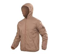 PBTMCD Veste Coupe-Vent Légère De Camouflage for Les Sports Plein Air Et Une Utilisation Tactique(Tan,XL)