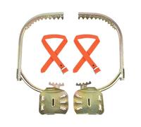 PBWERIGL Crampons d'escalade d'arbres, Pointes d'escalade en Acier avec Boucle de Pied Or for Tailles 250-600 mm(500Model)