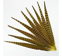PBWERIGL Plumes, plumes de faisan, Plumes de queue faisan 40-45 cm multicolores paquet 10(Yellow,50Pcs)