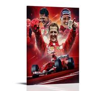 PBYOSCZYE Michael Schumacher Group Photos, art mural, impression photo, décoration moderne pour chambre familiale, 20 x 30 cm