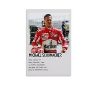 PBYOSCZYE Michael Schumacher Poster d'art minimaliste Peinture décorative sur toile Art mural pour salon, chambre à coucher, 60 x 90 cm