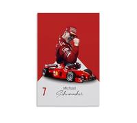 PBYOSCZYE Michael Schumacher Racer Art Poster peinture décorative sur toile, art mural, pour salon, chambre à coucher, 20 x 30 cm