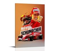 PBYOSCZYE Michael Schumacher Racer Pop Art Art mural, impression photo, décoration moderne pour chambre familiale, 50 x 75 cm