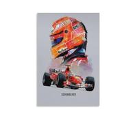 PBYOSCZYE Racer Michael Schumacher Art mural Impression photo moderne Décoration de chambre familiale 50 x 75 cm