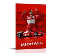 PBYOSCZYE Racer Michael Schumacher Poster d'art Peinture décorative sur toile Art mural pour salon, chambre à coucher, 40 x 60 cm