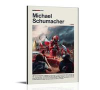 PBYOSCZYE Racer Michael Schumacher Poster d'art Peinture décorative sur toile Art mural pour salon, chambre à coucher, 30 x 45 cm