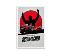 PBYOSCZYE Racer Michael Schumacher Poster d'art Peinture décorative sur toile pour salon, chambre à coucher, 60 x 90 cm