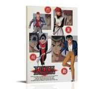 PBYOSCZYE YuYu Hakusho Personnages de bande dessinée Art mural Impression photo moderne Décoration de chambre familiale 60 x 90 cm