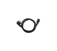 PC-186-VDE - Câble d'alimentation - power CEE 7/7 (M) incliné pour power IEC 60320 C13 droit - 10 A - 1.8 m - moulé - noir