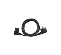 PC-186A-VDE - Câble d'alimentation - power CEE 7/7 (M) incliné pour power IEC 60320 C13 à angle droit - 10 A - 1.8 m - moulé - noir