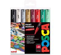 - Pc-1m Lot De 8 Marqueurs De Peinture Artistique Dans Une Pochette En Plastique (Tons De Noël)[Z2465]