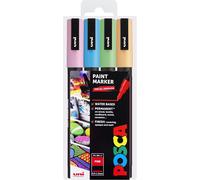 Pc-3m Lot De 4 Marqueurs De Peinture Dans Une Pochette En Plastique Tons Clairs[X1144]