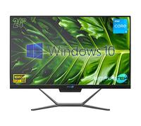 PC All in One Core i3 Windows 10 Pro 24" FHD | 8 Go RAM SSD 240 Go | Webcam intégrée WiFi5 | Ordinateur de bureau fixe Aio Bureau Maison école - Simpletek