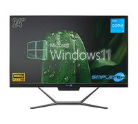 PC All in One Core i3 Windows 11 Pro 24" FHD | 8 Go RAM SSD 240 Go | Webcam intégrée WiFi5 | Ordinateur de bureau fixe Aio Bureau Maison école - Simpletek