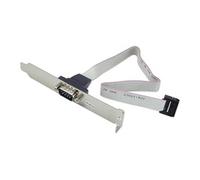PC Back Plate Serial Adaptor - Panneau série - DB-9 (M) pour IDC 10 broches (F)