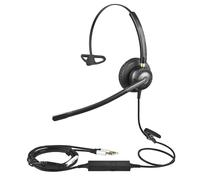 (PC) CF71 Monaural Earbud Earphone Single ear Headset Phone Great for Telemarketing HandsFree Communication