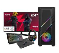 PC Complet AMD Ryzen 5 5500GT, 32GB DDR4, 2TB NVMe, Radeon RX Vega 7, Windows 11, WIFI + Moniteur 24 + Pack combo