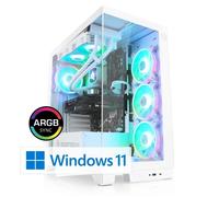 PC de jeu, CSL Computer, M10730H, AMD Ryzen 7 7700 (8x 3800 MHz), GeForce RTX 4060 Ti, Windows 11 Famille