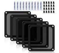 PC Dust Filter 120 mm Magnetic Fan Mesh Mesh Protective Grid for Computer Case Heatsink Cooler (PVC Pro,120 x 120 mm,5 Pieces,Black)