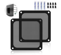 PC Dust Filter 140 mm Magnetic Fan Filter Mesh Grid Protective for Computer Case Heatsink Cooler (PVC PRO,140 x 140 mm,2 Pieces,Black)