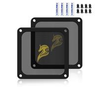 PC Dust Filter 140 mm Magnetic Fan Filter Mesh Grid Protective for Computer Case Heatsink Cooler (PVC Hidalgo,140 x 140 mm,2 Pieces,Black)