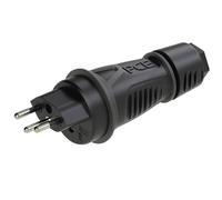 PC Electric 0313-ss Fiche électrique mâle avec terre PA6, TPE 250 V noir IP55