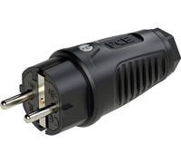 PC Electric 0512-ss Fiche électrique mâle avec terre Tout caoutchouc 250 V noir IP54