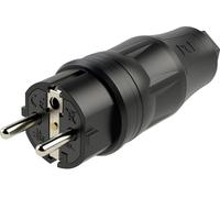 PC Electric 05721-ss Fiche électrique mâle avec terre plastique 250 V noir IP54
