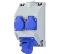 PC Electric 16081352 Bloc multiprise gris, bleu