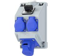 PC Electric 160813521 Bloc multiprise gris, bleu